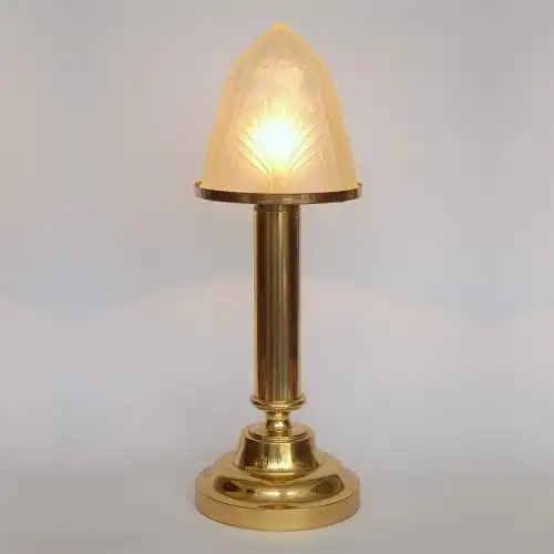 Art Deco Schreibtischleuchte "COUNT"  Messinglampe Berlin Tischlampe Unikat