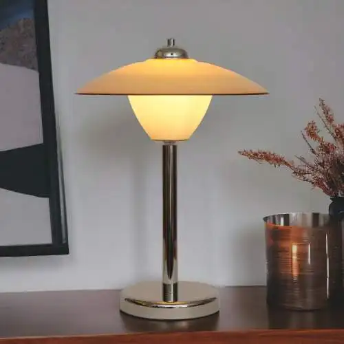 Art Deco Schreibtischleuchte "RIVERIA"  Chrom Unikat Tischlampe Unikat