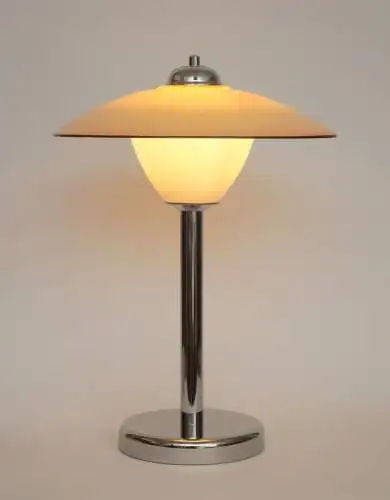 Art Deco Schreibtischleuchte "RIVERIA"  Chrom Unikat Tischlampe Unikat