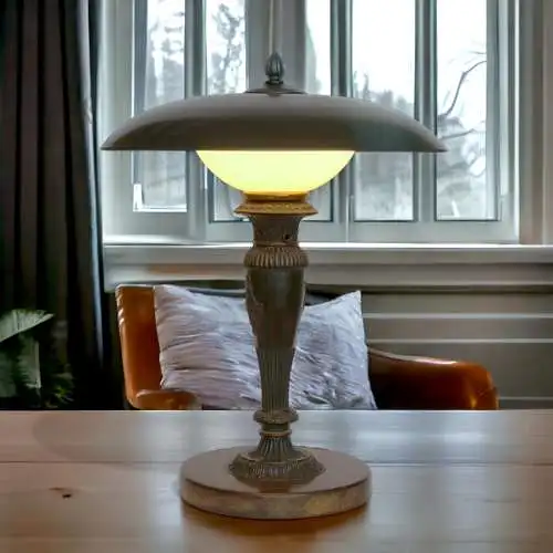 Original Art Deco Schreibtischlampe "ARTEMIS" Jugendstil 1920 Messinglampe