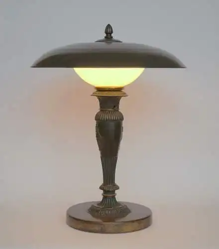 Original Art Deco Schreibtischlampe "ARTEMIS" Jugendstil 1920 Messinglampe