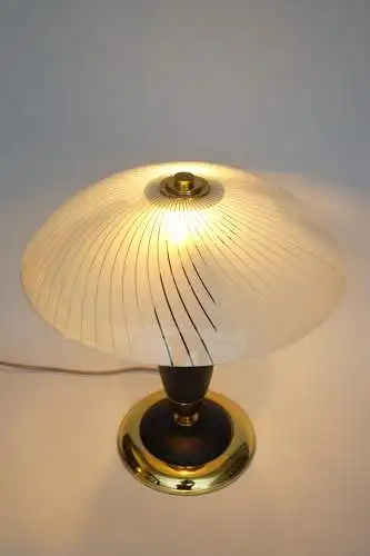 Art Deco Design Messinglampe "MÜHLHAUSEN" Schreibtischleuchte Lampe 80er Unikat