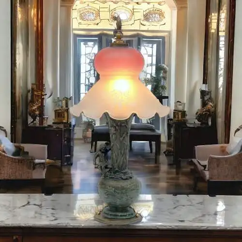 Lampe de table Art Nouveau "LITTLE GARDEN ELF" Lumières de bureau Unkat