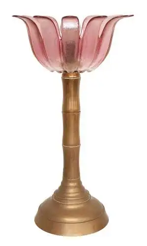 Des années 70 Lampe design Flou plafond "BAMBOO" Lumière rétro laiton