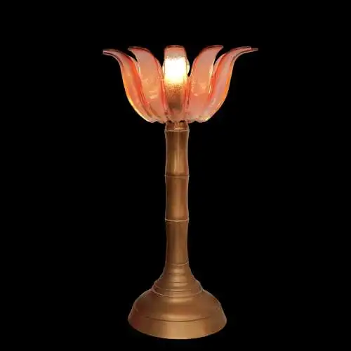 Des années 70 Lampe design Flou plafond "BAMBOO" Lumière rétro laiton