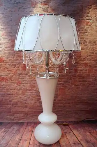 Lampe Kristall Stehleuchte Lampe 107cm hoch Landhaus