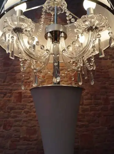 Lampe Kristall Stehleuchte Lampe 107cm hoch Landhaus