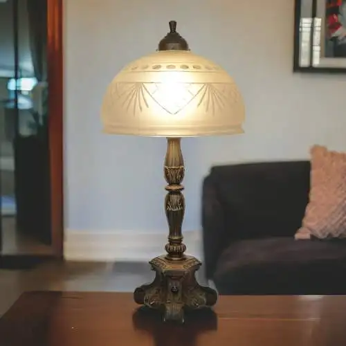 Original Jugendstil Schreibtischleuchte "BLACK DIAMOND" Tischlampe Lampe