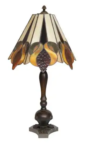 Original Jugendstil Tischlampe "LIONS CLUB" Bronze 1910 Tiffany Lampe Sammler