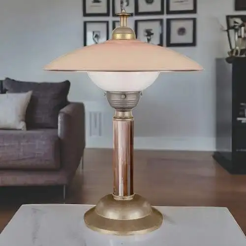 Art Deco Tischleuchte ""MARBLE DESK" Unikat Tischlampe Lampe Schreibtisch