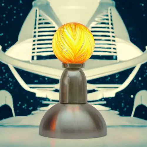 Space Age Design Tischleuchte "POP SPHERE" Unikat Sputnik Tischlampe