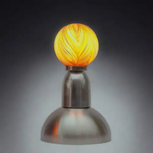 Space Age Design Tischleuchte "POP SPHERE" Unikat Sputnik Tischlampe