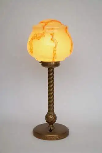 Art Deco Schreibtischleuchte "CAPRICORN" Messinglampe 1930er Tischlampe Lampe