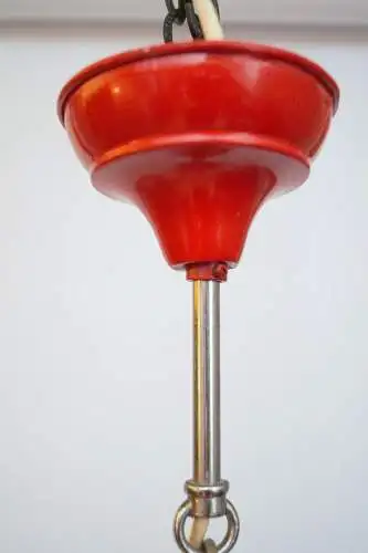 Jugendstil Hängeleuchte "POPPY BLOSSOM" Deckenlampe Hängelampe rot selten