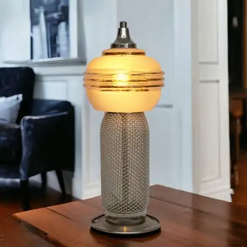 Art Deco Tischlämpchen "COSMO" Tischleuchte Unikat Lampe