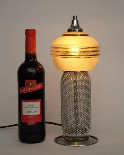 Art Deco Tischlämpchen "COSMO" Tischleuchte Unikat Lampe