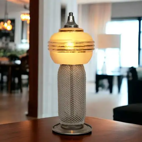 Art Deco Tischlämpchen "COSMO" Tischleuchte Unikat Lampe