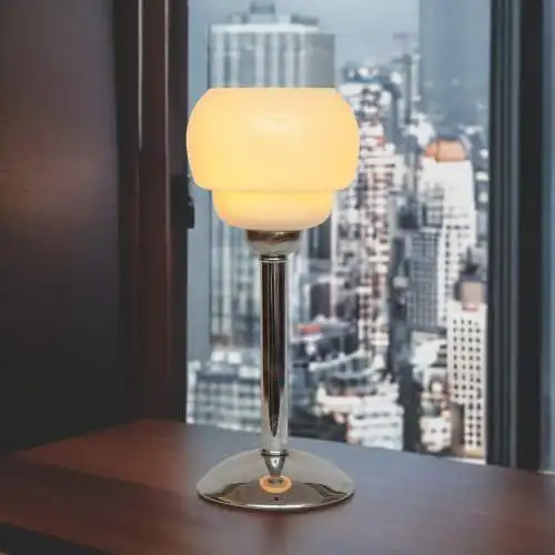 Art Deco Chromlampe Schreibtischleuchte "INDIANAPOLIS" Einzelstück Lampe