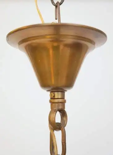 Art Nouveau Jugendstil Hängeleuchte "PARIS APRICOT" Deckenlampe Messinglampe