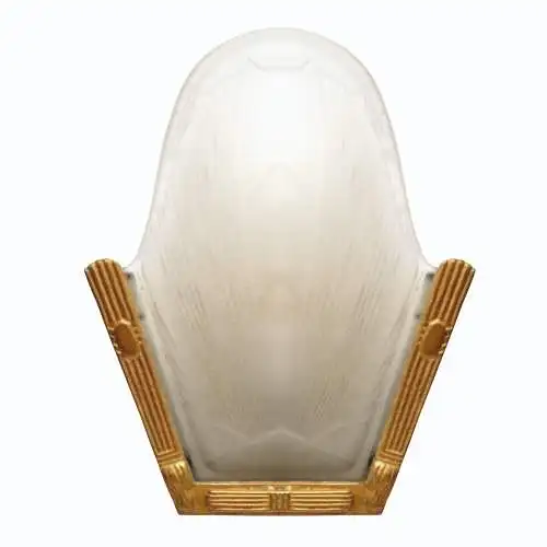 Art Deco Wandlampe "PHARAO" klassisch Messinglampe Wandleuchte 2 Stk. verfg.