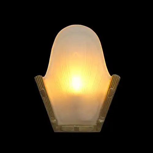 Art Deco Wandlampe "PHARAO" klassisch Messinglampe Wandleuchte 2 Stk. verfg.