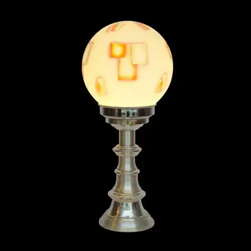 70er Design Art Deco Space Age Kaiser Tischleuchte "GRAPHIC MOON" Tischlampe