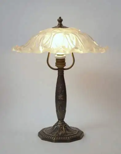 Klassische Jugendstil Art Deco Messing Tischlampe Messinglampe Unikat Berlin