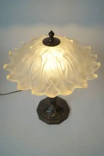 Klassische Jugendstil Art Deco Messing Tischlampe Messinglampe Unikat Berlin