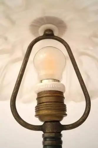 Klassische Jugendstil Art Deco Messing Tischlampe Messinglampe Unikat Berlin