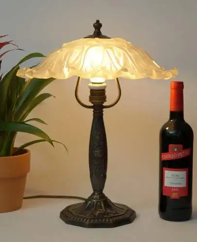 Klassische Jugendstil Art Deco Messing Tischlampe Messinglampe Unikat Berlin