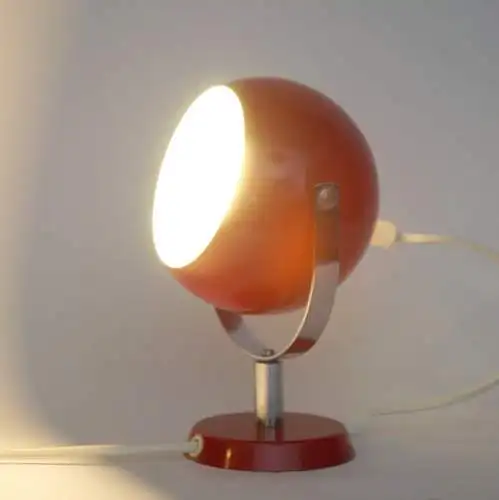 Kleine Sputnik Lampe 60/70er Nachttisch Vintage Space Age Leuchte Schreibtisch