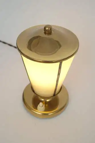 Original 50er Jahre Diner Leuchte Tischlampe Restaurant Lampe Textilkabel