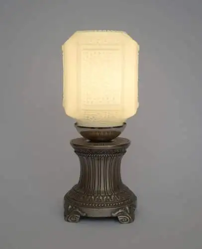 Art Deco Tischlampe "CUBÔDE BLEU" Unikat Jugendstil Schreibtisch Leuchte