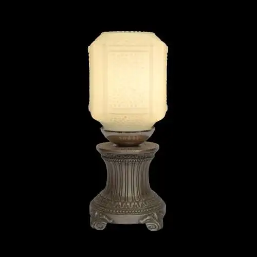 Art Deco Tischlampe "CUBÔDE BLEU" Unikat Jugendstil Schreibtisch Leuchte