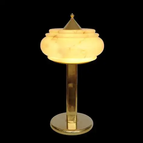 Art Deco Schreibtischleuchte "ORION" Messinglampe Unikat Tischlampe