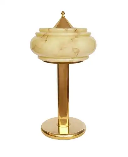 Art Deco Schreibtischleuchte "ORION" Messinglampe Unikat Tischlampe