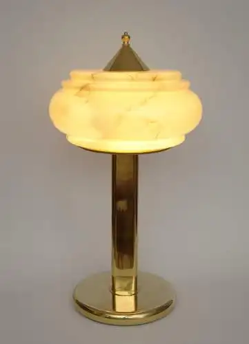 Art Deco Schreibtischleuchte "ORION" Messinglampe Unikat Tischlampe