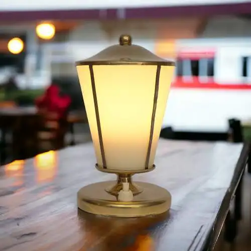 Original 50er Jahre Diner Leuchte Tischlampe Restaurant Lampe Textilkabel