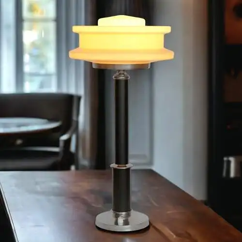 Design Tischleuchte "BLACK WIDOW" Art Déco Schreibtischlampe Unikat Lightartshop