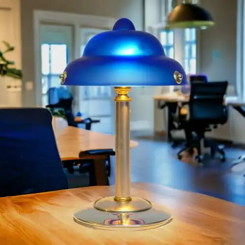 Design Schreibtischleuchte "BMG" Messinglampe Tischlampe Unikat