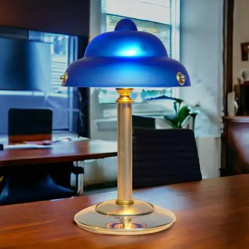 Design Schreibtischleuchte "BMG" Messinglampe Tischlampe Unikat