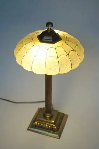 Art Deco Schreibtischleuchte "KINGSMEN" Messinglampe Tischlampe Unikat