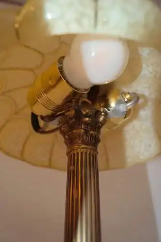 Art Deco Schreibtischleuchte "KINGSMEN" Messinglampe Tischlampe Unikat