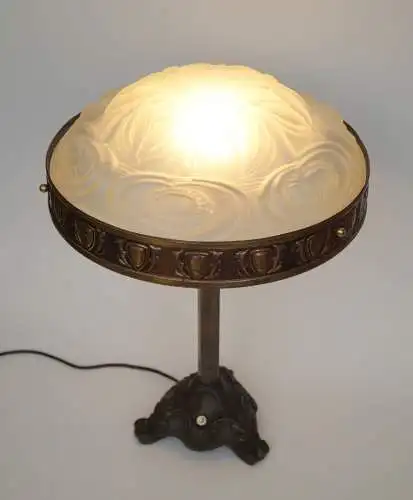 Original Art Deco Schreibtischleuchte "GORDONS" 1920 Messinglampe Tischlampe