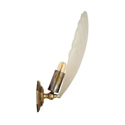 Art Deco Wandlampe Wandleuchte "BRASS SHELL" 3 Stk. verfügbar