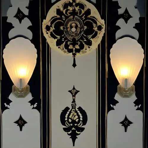 Art Deco Wandlampe Wandleuchte "BRASS SHELL" 3 Stk. verfügbar