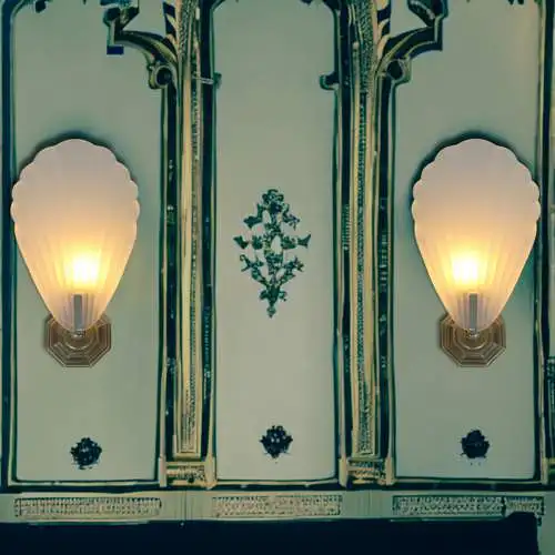 Art Deco Wandlampe Wandleuchte "BRASS SHELL" 3 Stk. verfügbar