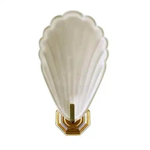 Art Deco Wandlampe Wandleuchte "BRASS SHELL" 3 Stk. verfügbar