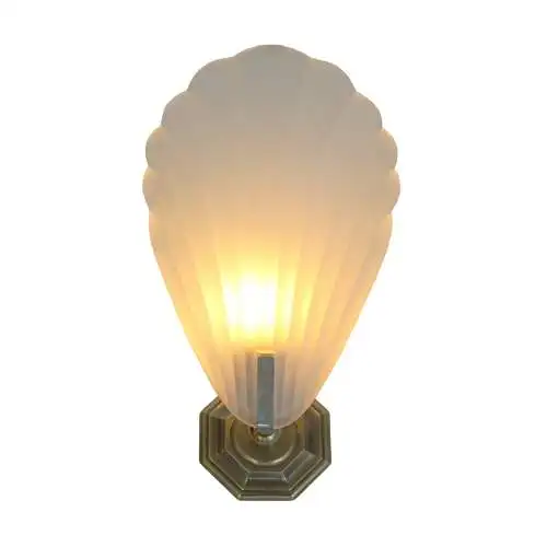 Art Deco Wandlampe Wandleuchte "BRASS SHELL" 3 Stk. verfügbar