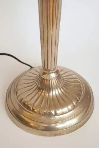 Unikat Art Deco Design Tischleuchte "GALAXIS" Einzelstück Tischlampe Nickel